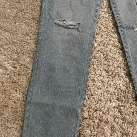 Madewell Perfect Vintage Straight Leg Jeans Blue Denim Size 24 - Picture 4 of 14
